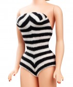 Barbie Teenage Fashion Collection Black and White Bathing Suit CFG04