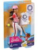 Barbie Tokyo 2020 Papusa Campioana la Softball GJL77