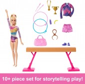 Barbie You Can Be Papusa Gimnastica cu accesorii HRG52