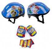 Set protectie casca, genunchiere, cotiere Paw Patrol in rucsac 6876