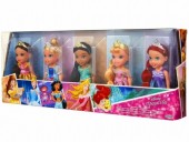 Disney Princess set 5 papusi (Ariel,Aurora,Belle,Cinderella si Jasmine) 17cm 73254