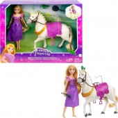 Disney Princess Rapunzel si calul Maximus Set papusa HLW23