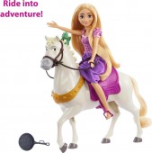 Disney Princess Set papusa Rapunzel si calul Maximus HLW23