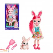 Enchantimals papusa Bree Bunny de 30 cm si figurina Twist FRH52