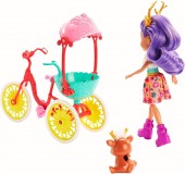 Enchantimals Danessa Deer cu bicicleta GJX30