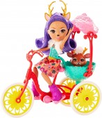 Enchantimals Danessa Deer cu bicicleta GJX30