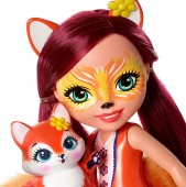 Enchantimals papusa Felicity Fox 30cm si figurina Flick FRH53