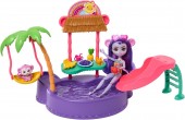 Enchantimals Sunshine beach Piscina tropicala Monkey Maggy HTW73