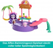Enchantimals Sunshine beach Piscina tropicala Monkey Maggy HTW73