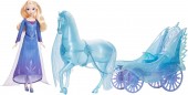 Frozen Elsa Fashion cu rochie si Nokk cu trasura JBG56
