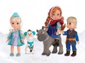 Frozen Set Papusi Deluxe Ana, Elsa, Kristoff, Sven si Olaf