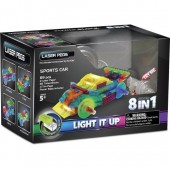 Kit Constructie cu Lumini Laser 8 in 1 - Masina Sport