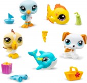 Littlest Pet Shop Beach Besties set cu figurine LPS00517