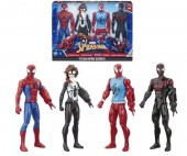 Marvel Spiderman Titan Hero Set Spider-Man, Spider-Girl, Scarlet Spider, Miles Morales  E5864