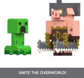 Minecraft Legends Creeper vs. Piglin Bruiser Set 2 figurine GYR99 