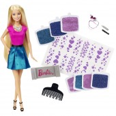 Papusa Barbie si accesorii par cu glitter CLG18