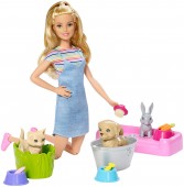Papusa Barbie si gradinita pentru animale FXH11
