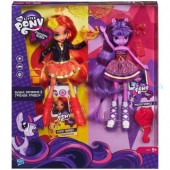 My Little Pony Equestria Girls Sunset Shimmer si Twilight Sparkle