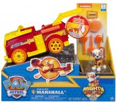 Paw Patrol Marshall Set 2 in 1 Vehicul Flip And Fly si figurina