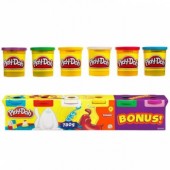 Plastilina Play-Doh pachet 4 cutii (diverse culori) + 2 cutii bonus