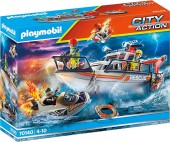 Playmobil AMBARCATIUNE DE SALVARE CU PERSONAL 70140