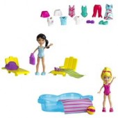 Polly Pocket Friends With Accessories Poolin Arround W6307