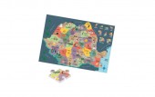 Puzzle educativ Sa descoperim Romania 104 piese