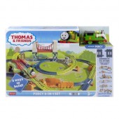 Thomas & Friends Percy 6-In-1 Set cu Locomotiva Percy  HHN26 