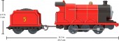 Thomas si prietenii TrackMaster James set locomotiva si vagon JGF95